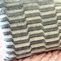 flannel pv diamond shape fleece pillow blanket